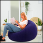 Puff Inflable de Color Azul